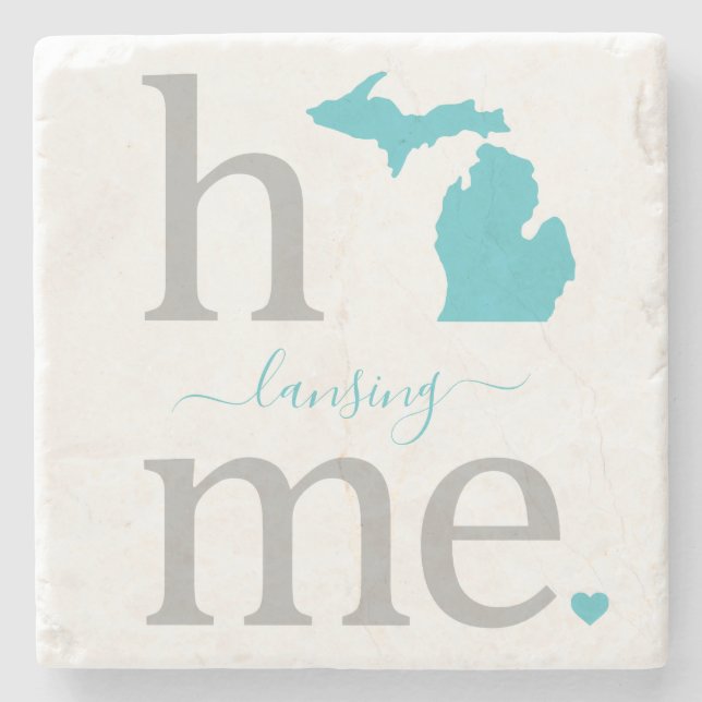 Posavasos De Piedra Pascua de piedra del estado de Michigan (Anverso)