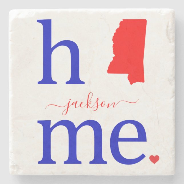 Posavasos De Piedra Pascua de piedra del estado de Misisipi (Anverso)