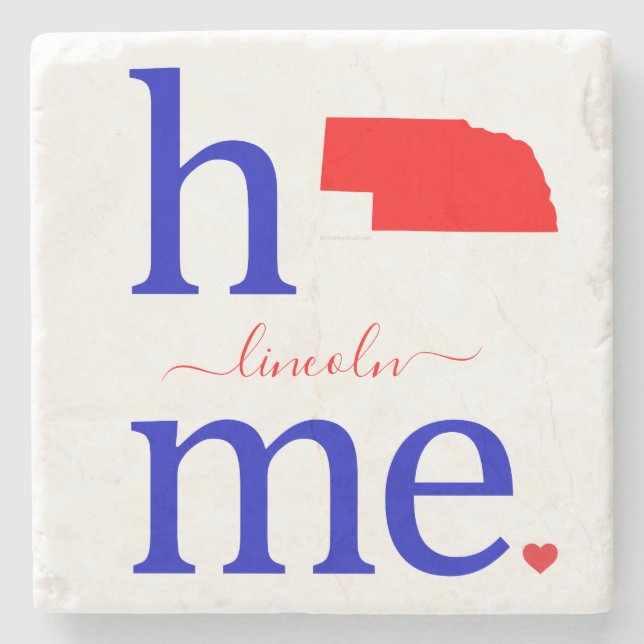 Posavasos De Piedra Pascua de piedra del estado de Nebraska (Anverso)