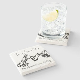 Posavasos De Piedra Pascua de piedra del Parque Nacional Teton