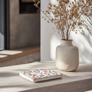 Posavasos De Piedra Pascua de piedra del patrón escandinavo de las Ber