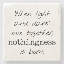 Posavasos De Piedra Pascua De Piedra Luz Y Oscura