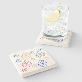 Posavasos De Piedra Pascua de piedra - Ornamentos de árbol de Navidad