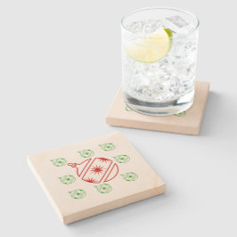 Posavasos De Piedra Pascua de piedra - Ornamentos de vacaciones