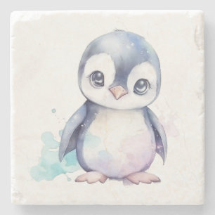 Posavasos De Piedra Pascua de piedra pingüino