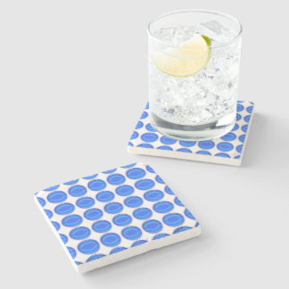 Posavasos De Piedra Pascua de piedra - puntos azules