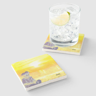 Posavasos De Piedra Pascua de piedra: solo en el pensamiento