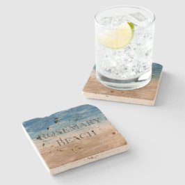 Posavasos De Piedra Pascua de playa favorita