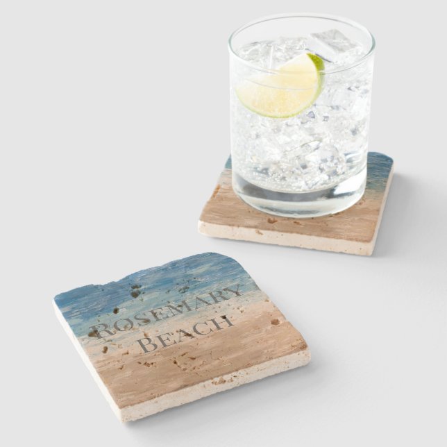 Posavasos De Piedra Pascua de playa favorita (Lateral)