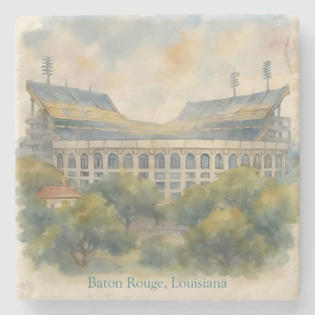 Posavasos De Piedra Pascua del Estadio Deportivo del personalizable (Anverso)