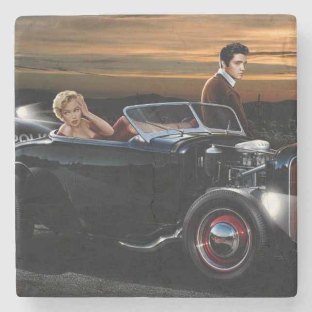 Posavasos De Piedra Paseo de la alegría (Anverso)