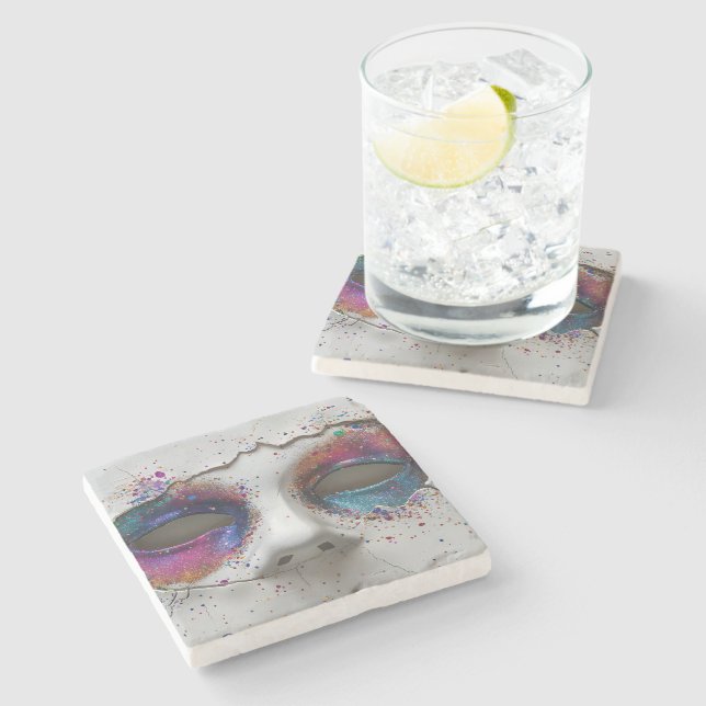 Posavasos De Piedra Pastafari STEINUNTERSETZER (Lateral)