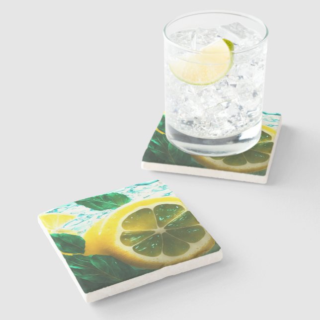 Posavasos De Piedra Pastafari STEINUNTERSETZER (Lateral)