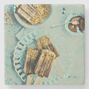 Posavasos De Piedra Pastel de helado