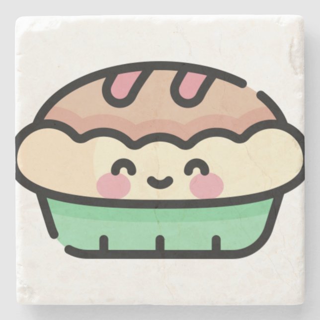 Posavasos De Piedra pastel de navidades (Anverso)