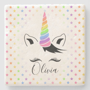 Posavasos De Piedra Pastel Unicornio