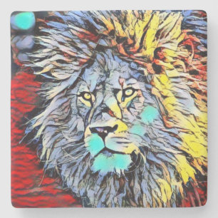 Posavasos De Piedra patada de color - rey del león