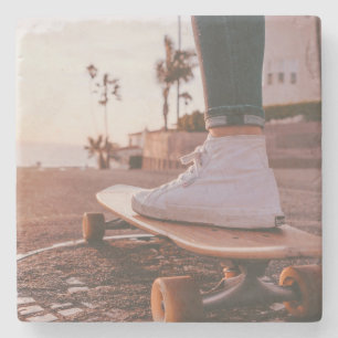 Posavasos De Piedra patinaje en la playa
