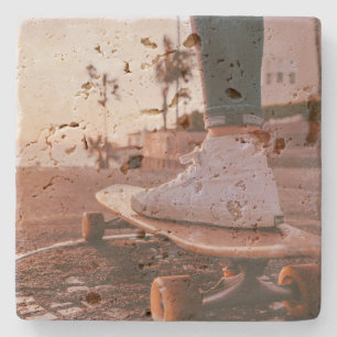 Posavasos De Piedra patinaje en la playa