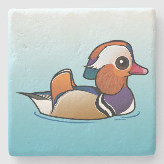 Posavasos De Piedra Pato de mandarín de Birdorable