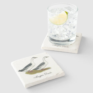 Posavasos De Piedra Patos: Magpies azules