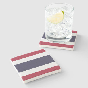 Posavasos de piedra patriótico con la bandera de T