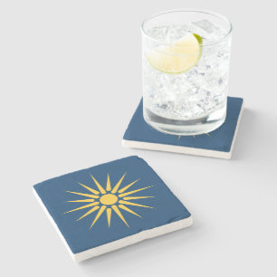 Posavasos de piedra patrióticos con la bandera de 