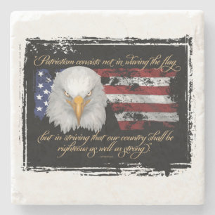 Posavasos De Piedra Patriotismo recto