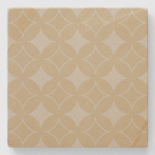 Posavasos De Piedra Patrón Beige-Shipo