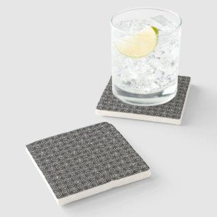 Posavasos De Piedra Patrón celta de doble espiral