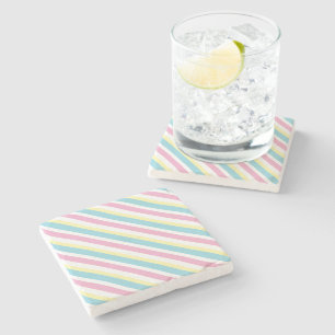 Posavasos De Piedra Patrón de bandas de colores de Guay