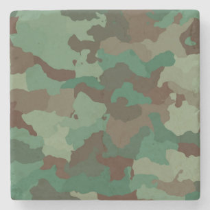 Posavasos De Piedra Patrón de camuflaje militar (Fuerzas Armadas)