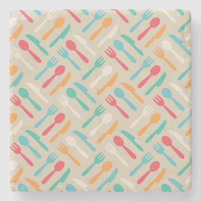 Posavasos De Piedra Patrón de cocina 3 (Anverso)