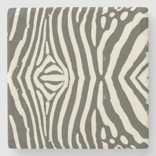 Posavasos De Piedra Patrón de estampado animal de cebra a rayas modern