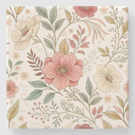 Posavasos De Piedra Patrón de flor