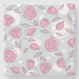 Posavasos De Piedra Patrón de flor