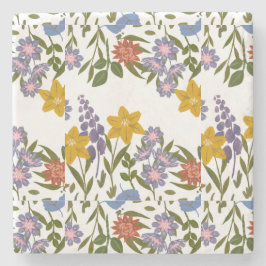 Posavasos De Piedra Patrón de flores