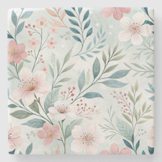 Posavasos De Piedra Patrón de flores