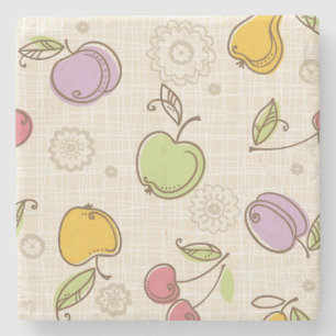 Posavasos De Piedra Patrón de frutas