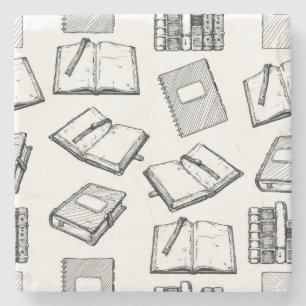 Posavasos De Piedra Patrón de libro