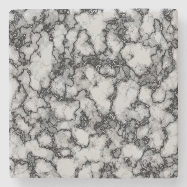 Posavasos De Piedra Patrón de mármol turquesa (Anverso)