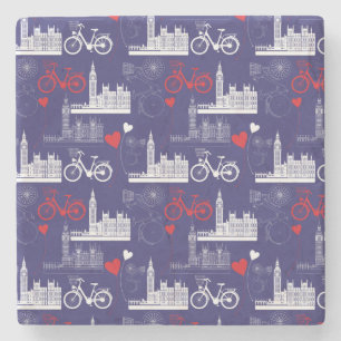 Posavasos De Piedra Patrón de monumentos de Londres