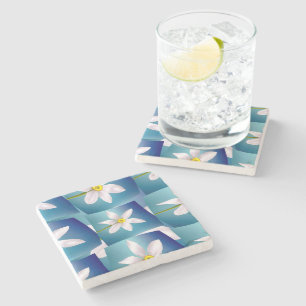 Posavasos De Piedra Patrón de Narciso Blanco