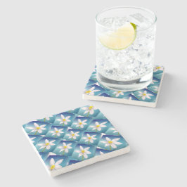 Posavasos De Piedra Patrón de Narciso Blanco