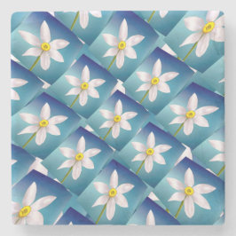 Posavasos De Piedra Patrón de Narciso Blanco