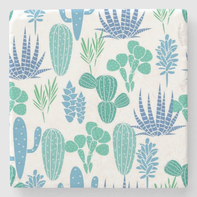 Posavasos De Piedra Patrón de planta (Anverso)