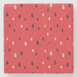 Posavasos De Piedra Patrón de sandía