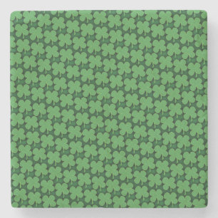 Posavasos De Piedra Patrón de Shamrock