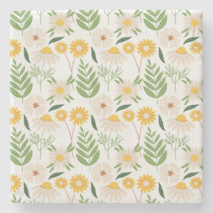 Posavasos De Piedra Patrón floral