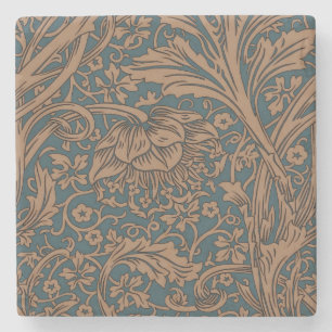 Posavasos De Piedra Patrón Floral Clásico Arcadia de William Morris